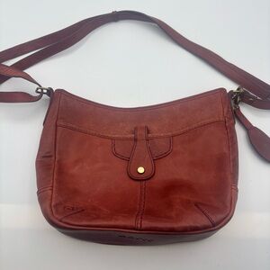 Born Brown Leather Shoulder Purse